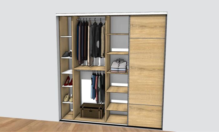 Porte de placard coulissante sur mesure