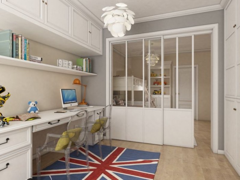 Cloison de bureau blanche