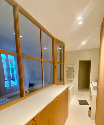 Verrière style orangerie en bois