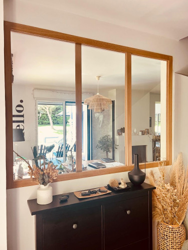 Verrière en bois style atelier industriel