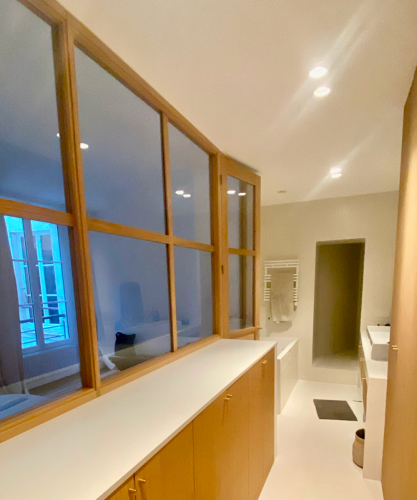 Verrière style orangerie en bois
